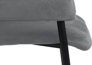 Dizajnová stolička Albus, tmavosivá