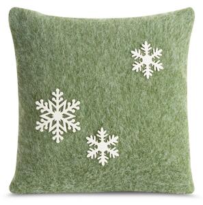 VIANOČNÁ DEKORAČNÁ OBLIEČKA NA VANKÚŠ SNOWFLAKE4 40X40 CM VZOROVANÁ