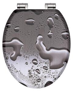 Eisl Sanitär WC sedadlo MDF Soft Close Grey Steel 80123