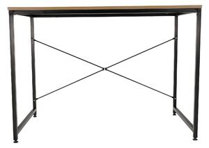 KONDELA Písací stôl, dub/čierna, 100x60 cm, MELLORA