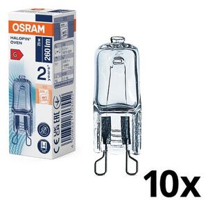 SADA 10 ks žiaroviek do rúry HALOPIN G9/25W/230V 2700K - Osram