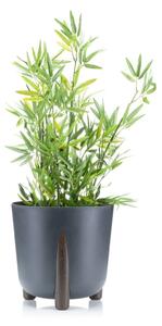 PLASTOVÝ KVETINÁČ MOSS ECO 25X26 CM ANTRACITOVÁ