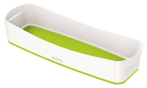 Bielo-zelený stolový organizér Leitz MyBox, dĺžka 31 cm