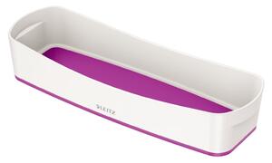Bielo-fialový stolový organizér Leitz MyBox, dĺžka 31 cm
