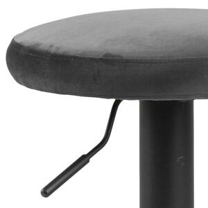 Moderná barová stolička Nenna, čierna-tmavo šedá