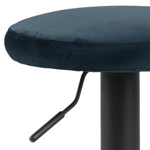 Moderná barová stolička Nenna, čierna-navy modrá