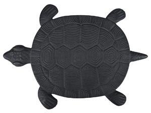 Záhradný nášlapný kameň Turtle, 23x32 cm, liatina, hnedá