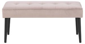 Dizajnová lavička Neola, svetlo ružová