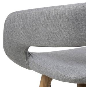 Dizajnová pultová stolička Natania, svetlo šedá