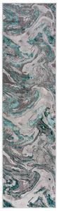 Flair Rugs koberce Behúň Eris Marbled Emerald - 60x230 cm
