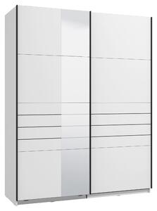 ŠAT. SKRIŇA S POSUV. DVERAMI, biela, 145,5/217,5/60 cm Xora - Skrine
