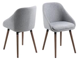 Dizajnová stolička Almeisan, svetlosivá