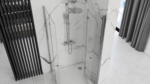 Rea - Modulárny sprchový rohový kút Fold N2 - chróm/transparentný - 70x70 cm