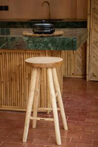 BAZAR BIZAR The Kedut Bar Stool - Natural barová stolička
