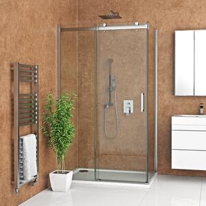 Roth Obdĺžnikový sprchový kút AMD2+AMB - bez vaničky ROTH-Variant: šírka dverí: 120 cm, šírka pevnej steny: 80 cm - (AMD2/1200_AMB/800), ROTH-Profily: profily: brillant, výplň: transparent