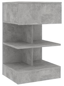 Nočný stolík betónovo sivý 40x35x65 cm drevotrieska