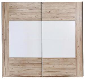 ŠAT. SKRIŇA S POSUV. DVERAMI, biela, farba duba, 220,1/209,7/61,2 cm Ti'me - Skrine