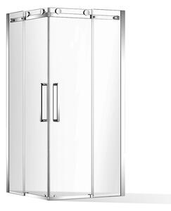 Roltechnik Outlet Štvorcový sprchový kút OBZS2 s posuvnými dverami - bez vaničky ROTH-Variant: rozmery: 100x100 cm - (OBZS2/100x100 - 4000799), ROTH-Profily: profily: brillant, výplň: transparent