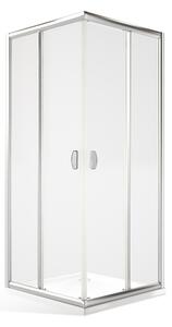 Roltechnik Outlet Sprchovací kút MS2L+MS2P s dvojdielnymi posuvnými dverami - bez vaničky ROTH-Variant: šírka ľavej časti: 80 cm, šírka pravej časti: 80 cm - (MS2-L80-P80), ROTH-Profily: profily: brillant, výplň: transparent