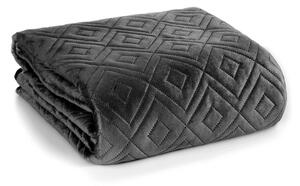 Dekorstudio Luxusný zamatový prehoz na posteľ ARIEL3 v čiernej farbe Rozmer prehozu (šírka x dĺžka): 170x210cm