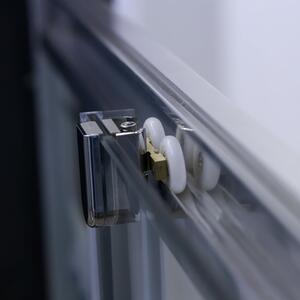 Roltechnik Outlet Sprchovací kút MS2L+MS2P s dvojdielnymi posuvnými dverami - bez vaničky ROTH-Variant: šírka ľavej časti: 80 cm, šírka pravej časti: 80 cm - (MS2-L80-P80), ROTH-Profily: profily: brillant, výplň: transparent