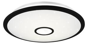 Trio 679110032 LED prisadené stropné svietidlo Okinawa 1x50W | 5000L | 3000-5500K | IP20 - stmievateľné, funkcia nočného osvetlenia, diaľkové ovládanie, pamäťová funkcia, nastavenie teploty osvetlenia, hviezdny efekt, čierna s bielou