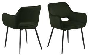 Dizajnová jedálenska stolička Nereida, olivovo zelená