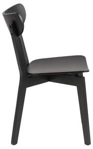 Dizajnová jedálenská stolička Nieves, čierna