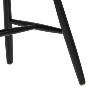 Dizajnová jedálenska stolička Neri, čierna