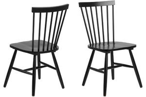 Dizajnová jedálenska stolička Neri, čierna -