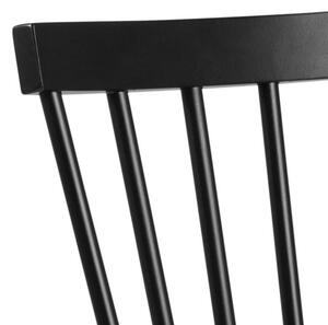 Dizajnová jedálenska stolička Neri, čierna