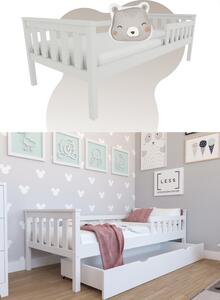 Detská masívna biela posteľ Franzo - rôzne rozmery Rozmer:: 160x80 cm