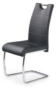 Jedálenská stolička K211 - čierna / chróm