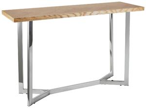 KONZOLOVÝ STOLÍK, farba duba, farba ušľachtilej ocele, drevo, kov, kompozitné drevo, 120/78/40 cm Livetastic - Online Only obývacie izby, Online Only