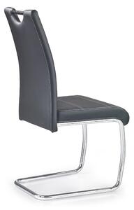 Jedálenská stolička K211 - čierna / chróm