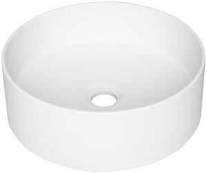 Deante Umývadlo na dosku Silia ø36 cm - CQS AU4S, granit, alabaster