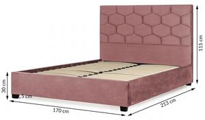 Hector Čalúnená posteľ Honey 160x200 ružová