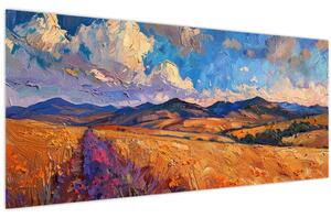 Obraz - Olejomaľba krajiny (120x50 cm)