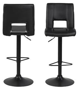 Dizajnová barová stolička Almonzo, čierna