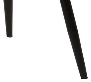 Dizajnová jedálenská stolička Alphonsus, sivá / čierna