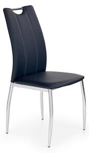 Jedálenská stolička K187 - čierna / chróm