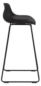 Dizajnová barová stolička Alphonse, čierna