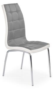 Jedálenská stolička K186 - sivá / biela