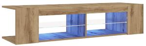 TV skrinka s LED dub artisan 135x39x30 cm kompozitné drevo