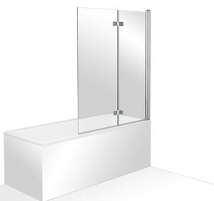 Roltechnik Outlet Dvojdielna vaňová zastena ORION ROTH-Variant: šírka: 100 cm, výška: 150 cm, orientácia: Ľavá - (ORION 100 L - 810-0000094-00-02), ROTH-Profily: profily: brillant, výplň: transparent