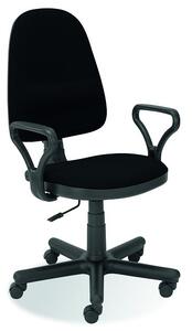 Kancelárska stolička s podrúčkami Bravo - čierna (C11)