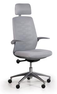 Kancelárska stolička so sieťovaným operadlom SITTA GREY 1+1 ZADARMO, sivá