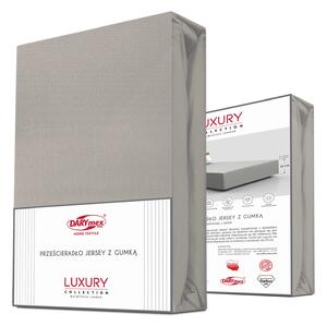 JERSEY PRESTIERADLO 90X200 CM, VÝŠKA 30 CM SIVÉ