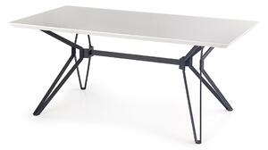 Jedálenský stôl Pascal 160 - biely lesk / čierna