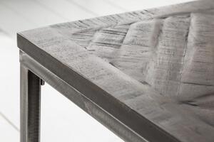 Dizajnový konferenčný stolík Allen Home 100 cm sivé mango